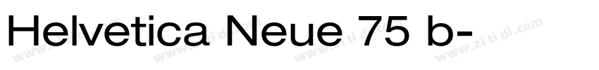Helvetica Neue 75 b字体转换